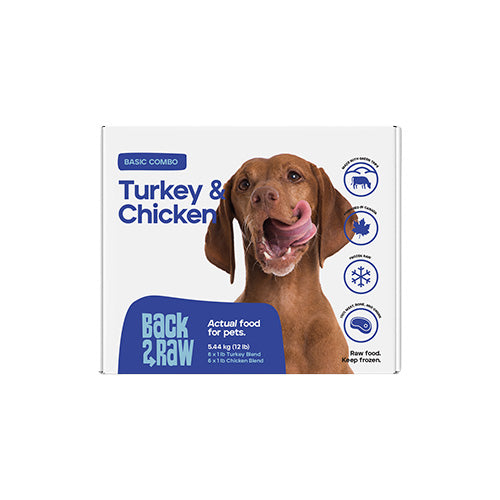 Back2Raw Basics Turkey Blend & Chicken Recipe (12LB Box)