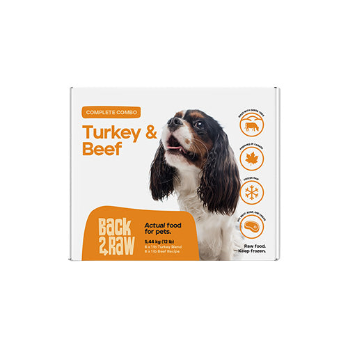 Back2Raw Complete Turkey Blend & Beef Recipe (12LB Box)