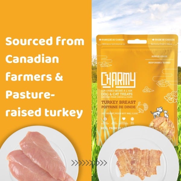 Charmy Pet Air Dried Treats - Turkey Breast