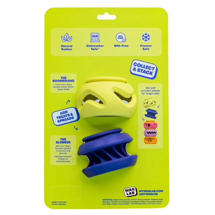 WAGLAB PlayStack - The 2-Pack Multi - Modular Dog Toy