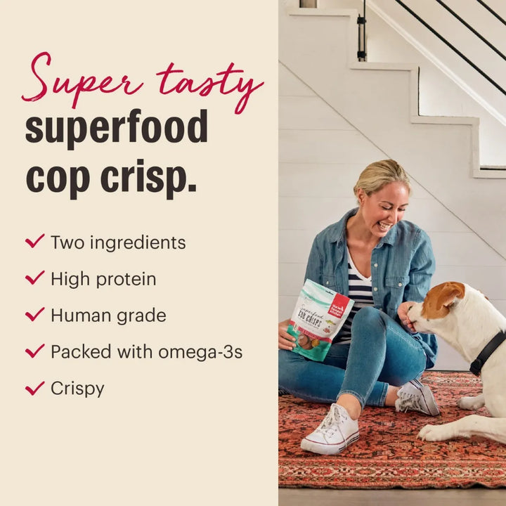 Honest Kitchen Superfood Cod Crisps: Cod & Blueberry Dog Treat