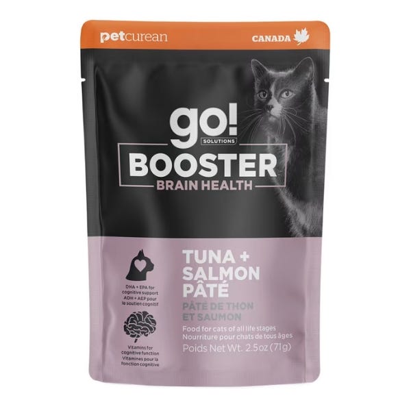 Go! Solutions Brain Health Booster for Cats - Tuna and Salmon Pate Recipe