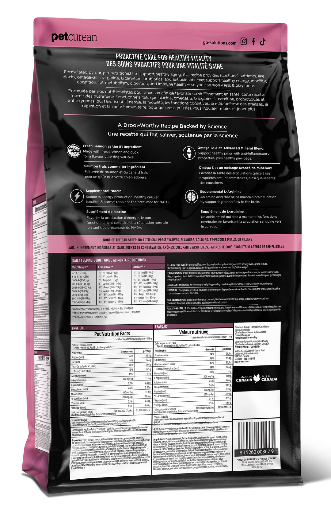 Go! Healthy Aging - Salmon And Duck Dog Food