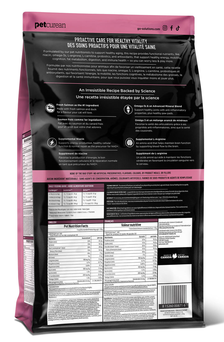 Go! Healthy Aging - Grain Free Salmon And Duck Cat Food