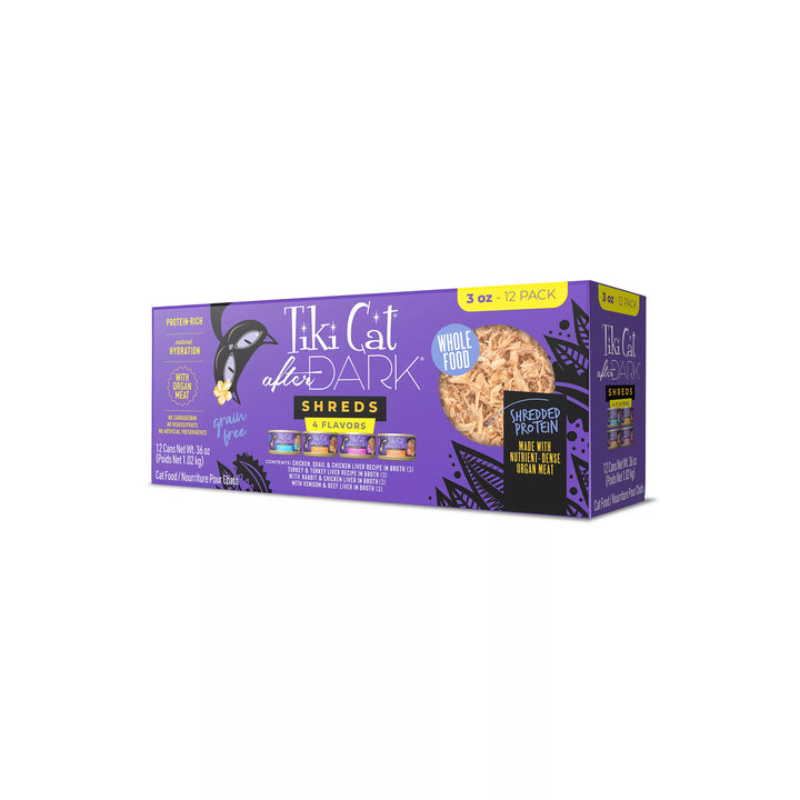 Tiki Cat After Dark Shreds - Variety Pack - Wet Cat Food