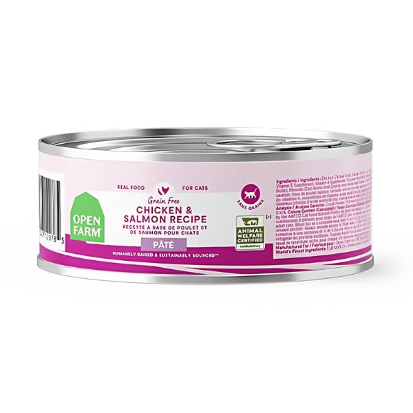 Open Farm Chicken & Salmon Pate Wet Cat Food