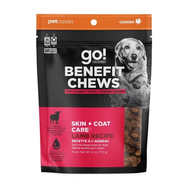 Go! Solutions Skin & Coat Care Benefit Chews - Lamb Recipe - Dog Treats