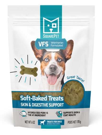Square Pet VFS Soft-Baked Skin & Digestive Support Hydrolyzed Pork Dog Treats