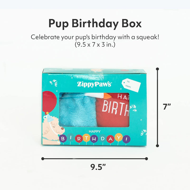 Zippy Paws Blue Birthday Box - 3 pieces