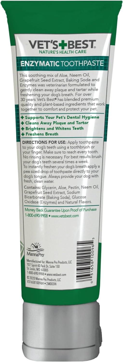 Vet's Best Enzymatic Dental Toothpaste for Dogs