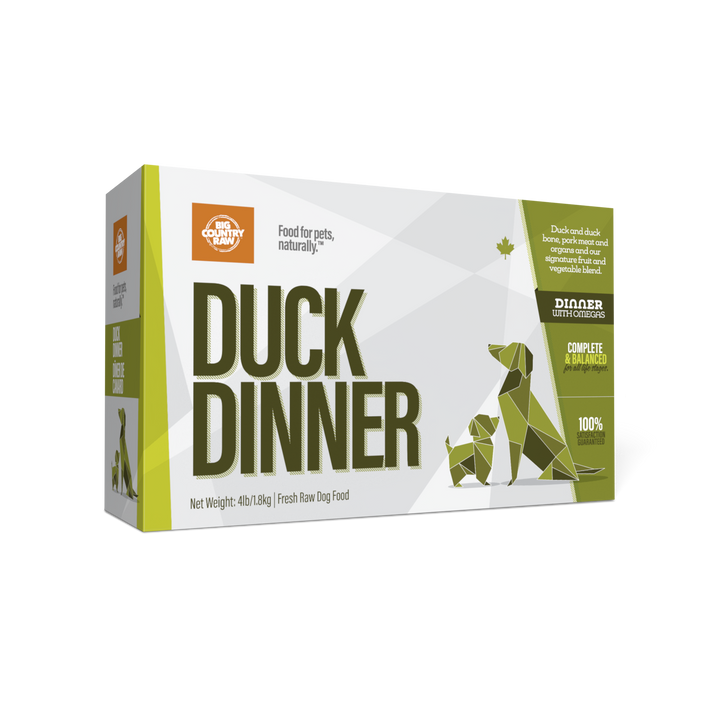 Big Country Raw Duck Dinner Carton - 4 LB
