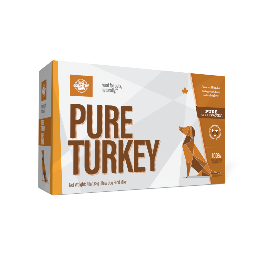 Big Country Raw Pure Turkey Carton - 4 Lb