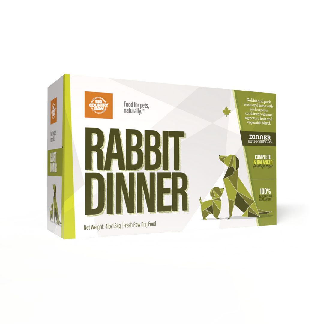 Big Country Raw Rabbit Dinner Carton - 4LB