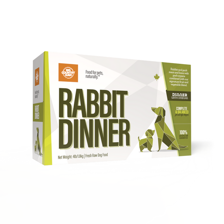Big Country Raw Rabbit Dinner Carton - 4LB