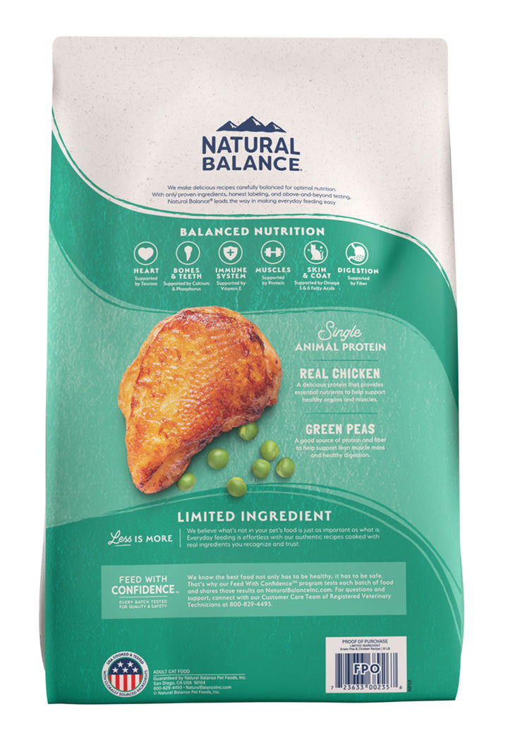 Natural Balance Limited Ingredient Grain Free Chicken And Green Pea Cat Food
