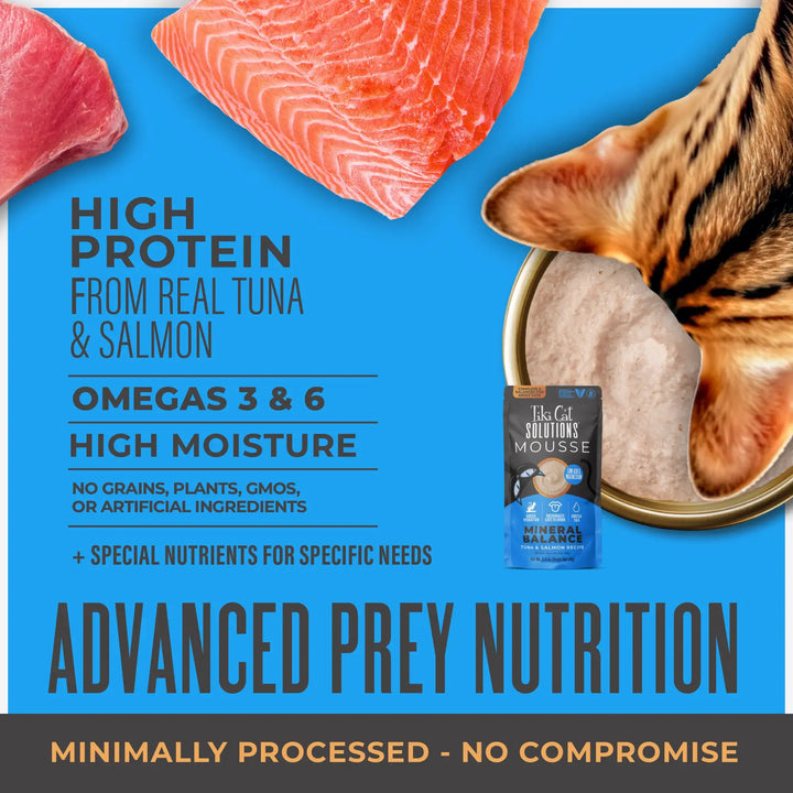 Tiki Cat Solutions Mousse - Mineral Balance Tuna & Salmon - Wet Cat Food
