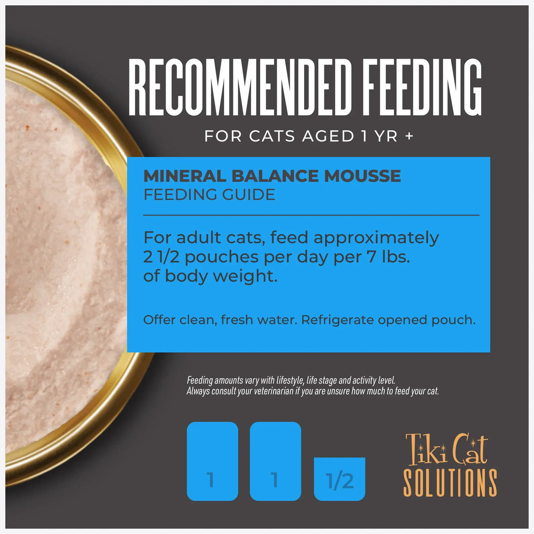 Tiki Cat Solutions Mousse - Mineral Balance Tuna & Salmon - Wet Cat Food