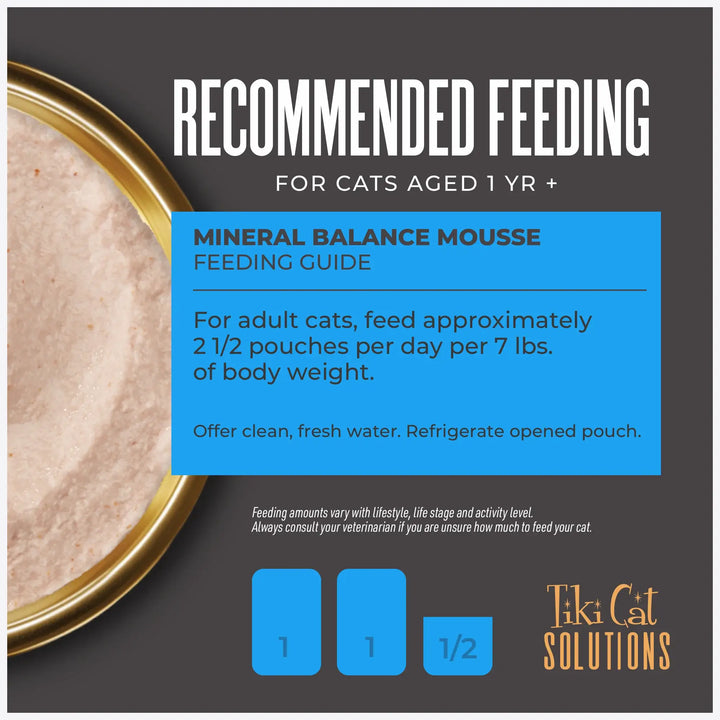 Tiki Cat Solutions Mousse - Mineral Balance Tuna & Salmon - Wet Cat Food