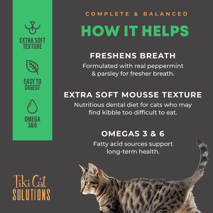 Tiki Cat Solutions Mousse - Dental Chicken - Wet Cat Food