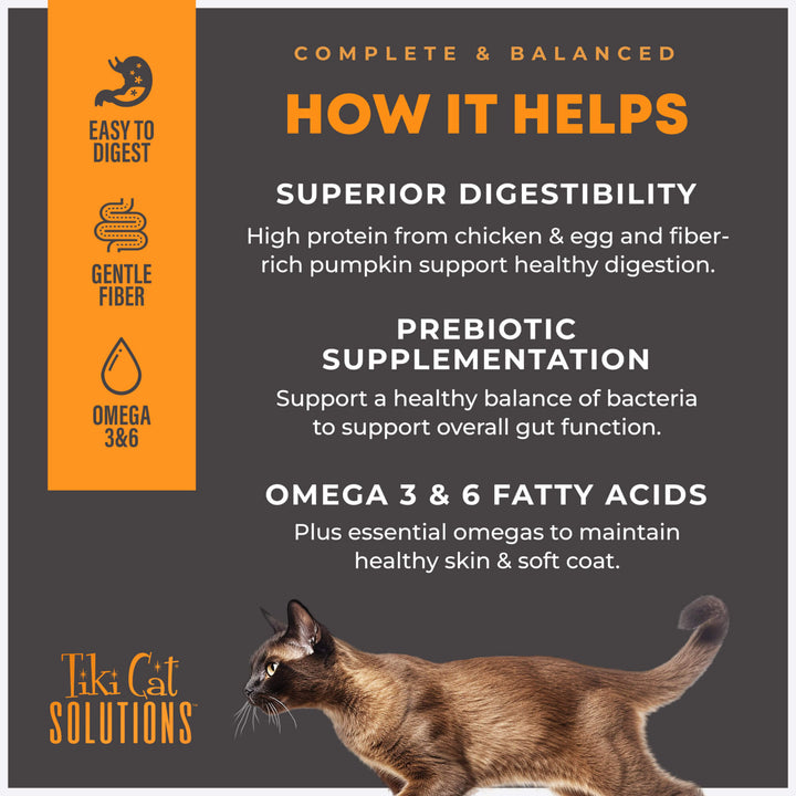 Tiki Cat Special Mousse Digestion Chicken & Egg Recipe in Broth Cat Food Pouches