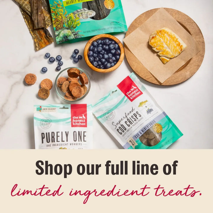 Honest Kitchen Superfood Cod Crisps: Cod & Blueberry Dog Treat