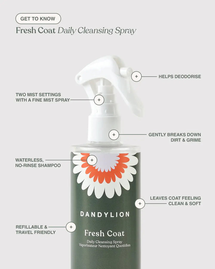 Dandylion Fresh Coat Daily Cleansing Spray