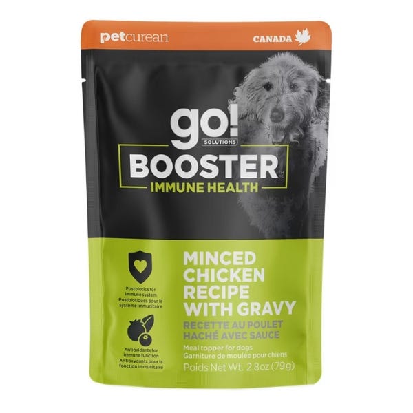 Go! Solutions Immune Health Booster for Dogs - Minced Chicken with Gravy Recipe