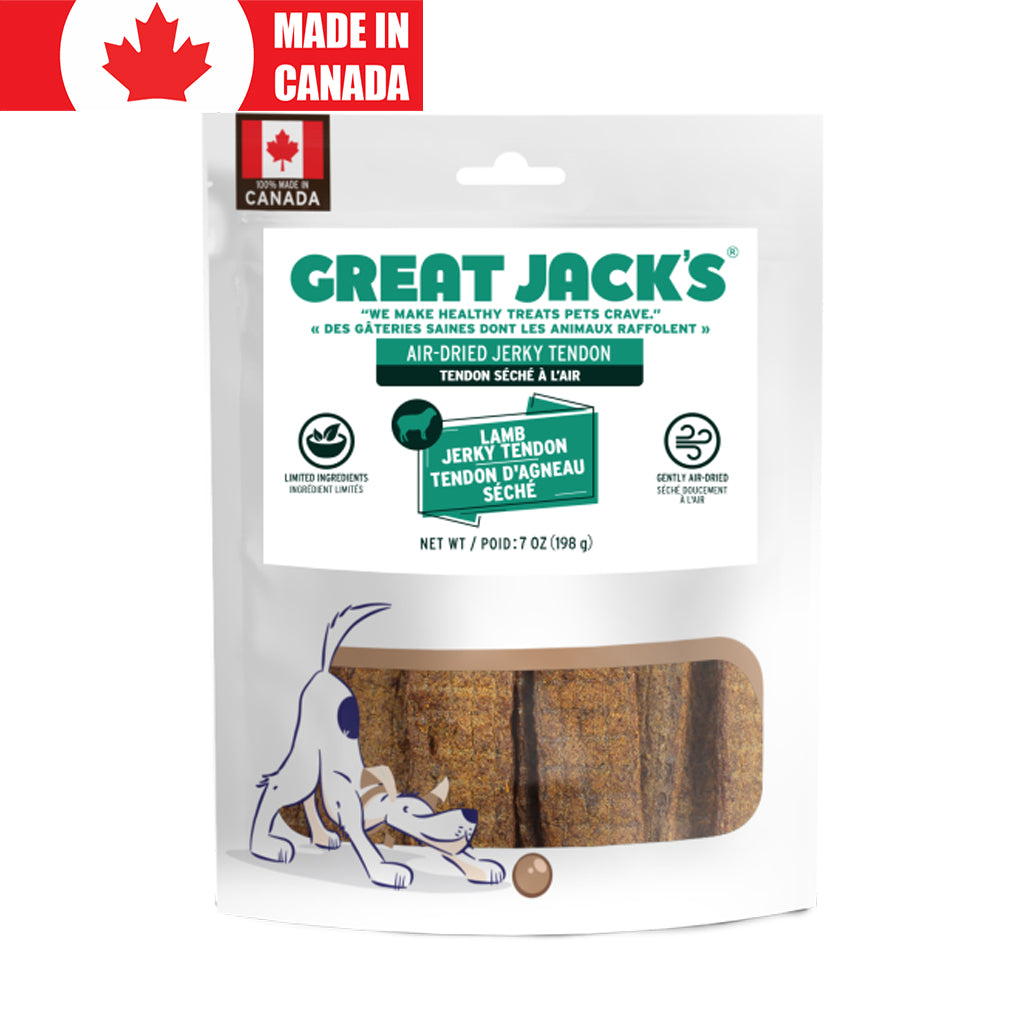 Great Jacks Air Dried Jerky Tendons - Lamb