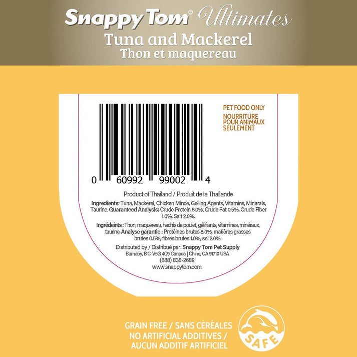 Snappy Tom Ultimates Tuna & Mackerel Wet Cat Food