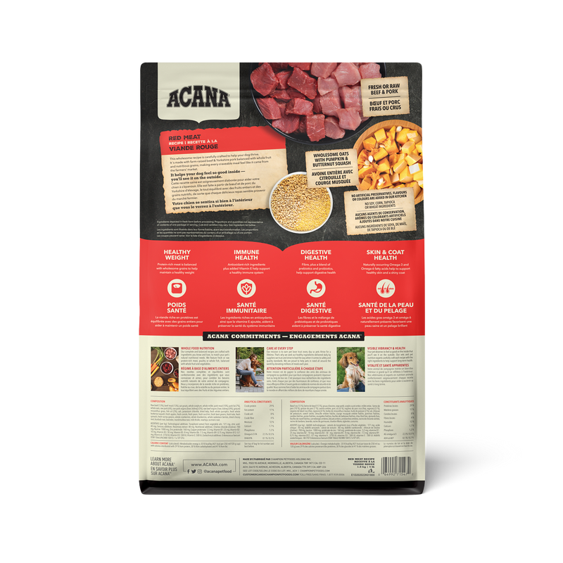 Acana Healthy Grains Ranch-Raised Red Meat Dog Food