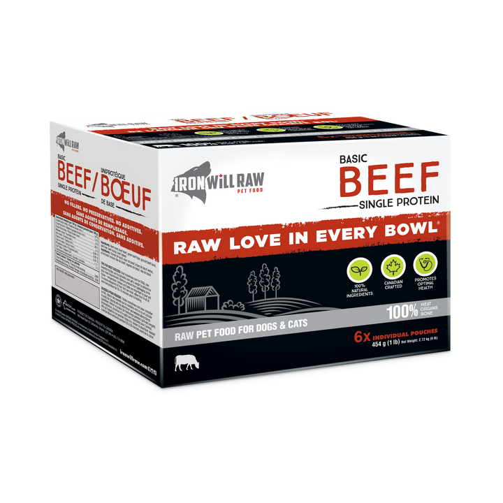 Iron Will Basic Beef Raw Dog Food