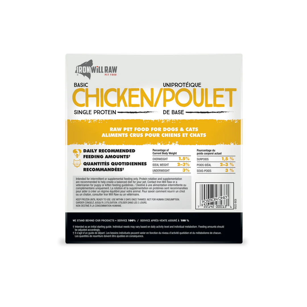 Iron Will Basic Chicken Raw Feline Recipe