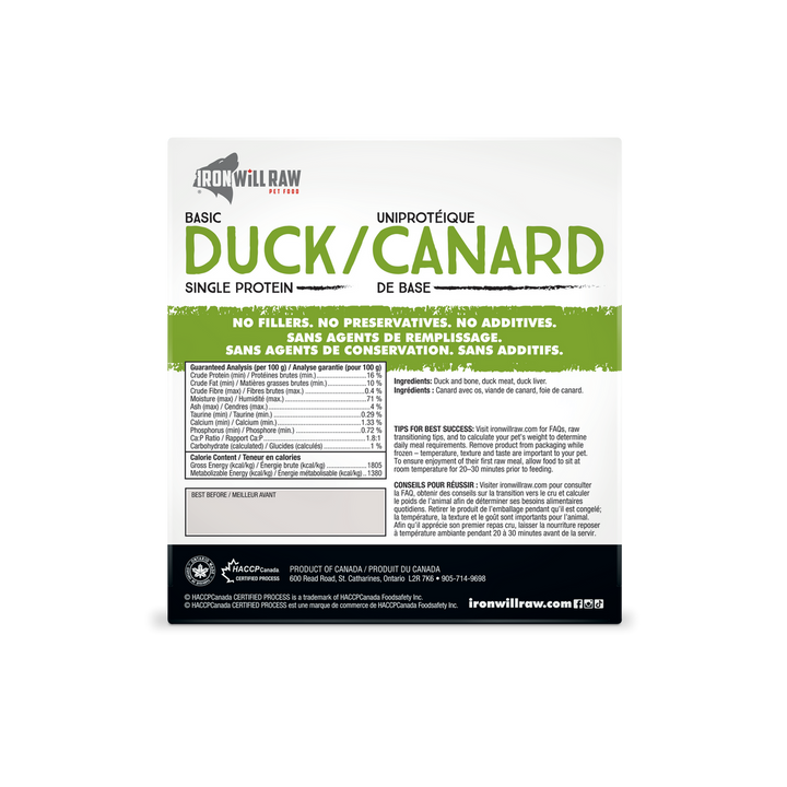 Iron Will Basic Duck Dog Food
