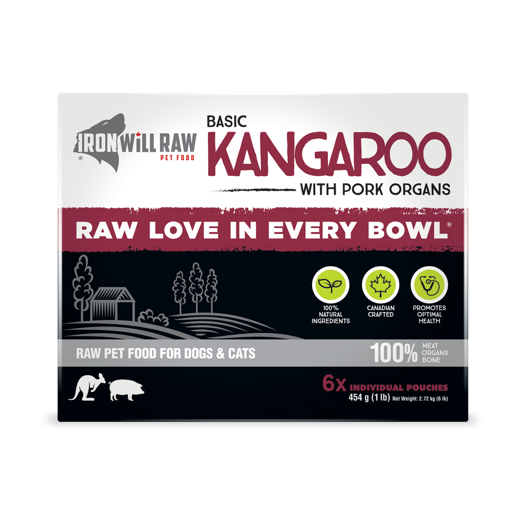 Iron Will Basic Kangaroo With Pork Organs Raw Dog Food