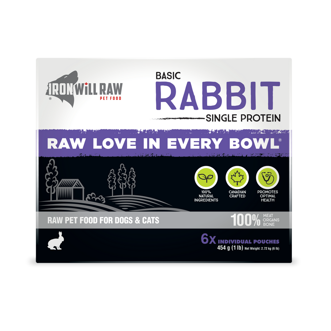 Iron Will Basic Rabbit Raw Dog Food