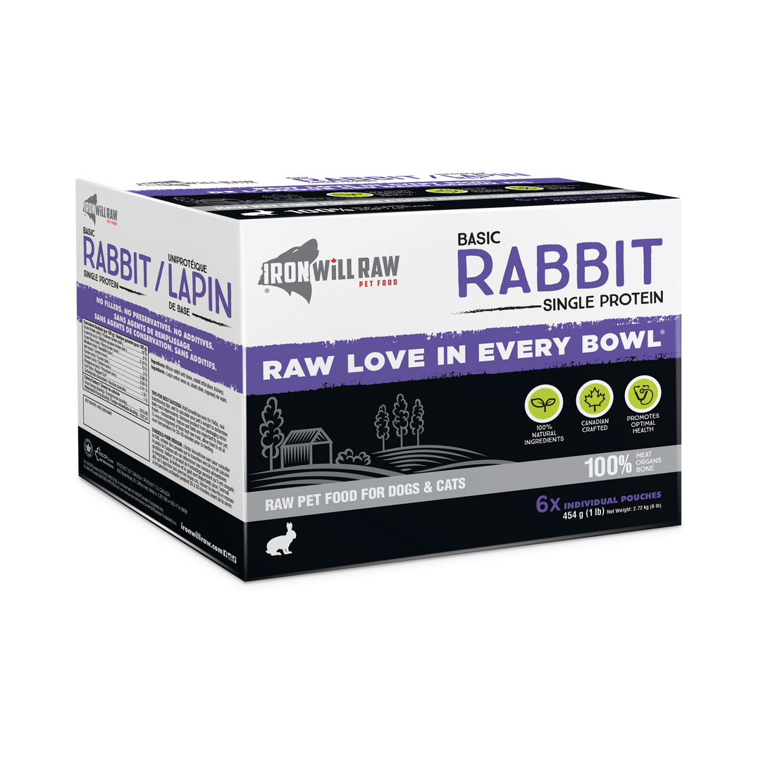 Iron Will Basic Rabbit Raw Dog Food