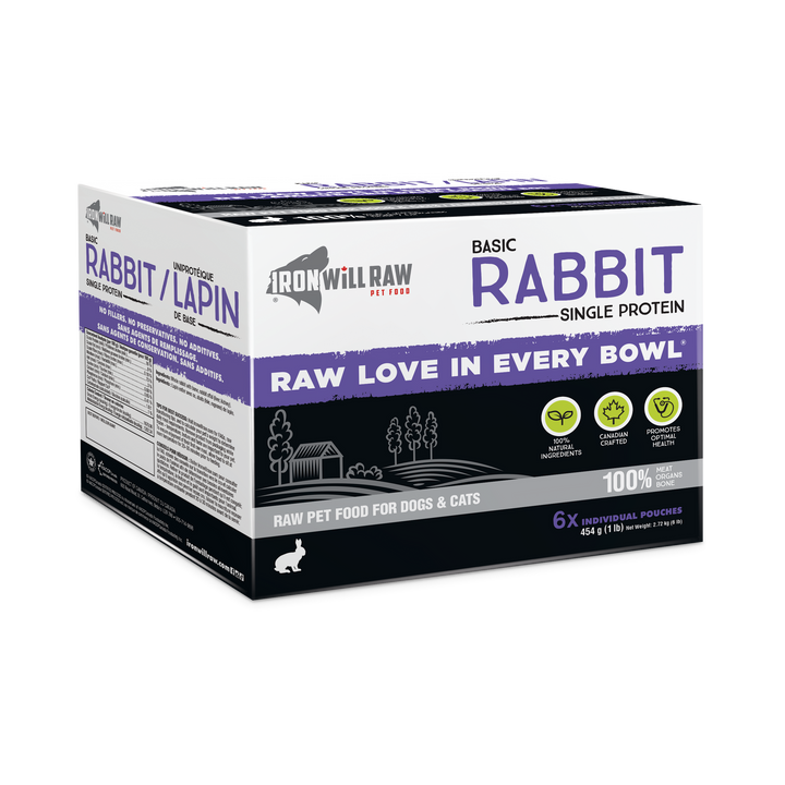 Iron Will Basic Rabbit Raw Dog Food