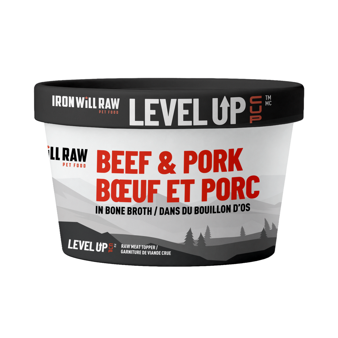 Iron Will Level Up Cup Raw Dog Food (4 OZ)