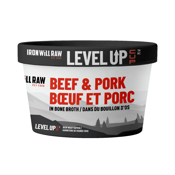 Iron Will Level Up Cup Raw Dog Food (4 OZ)