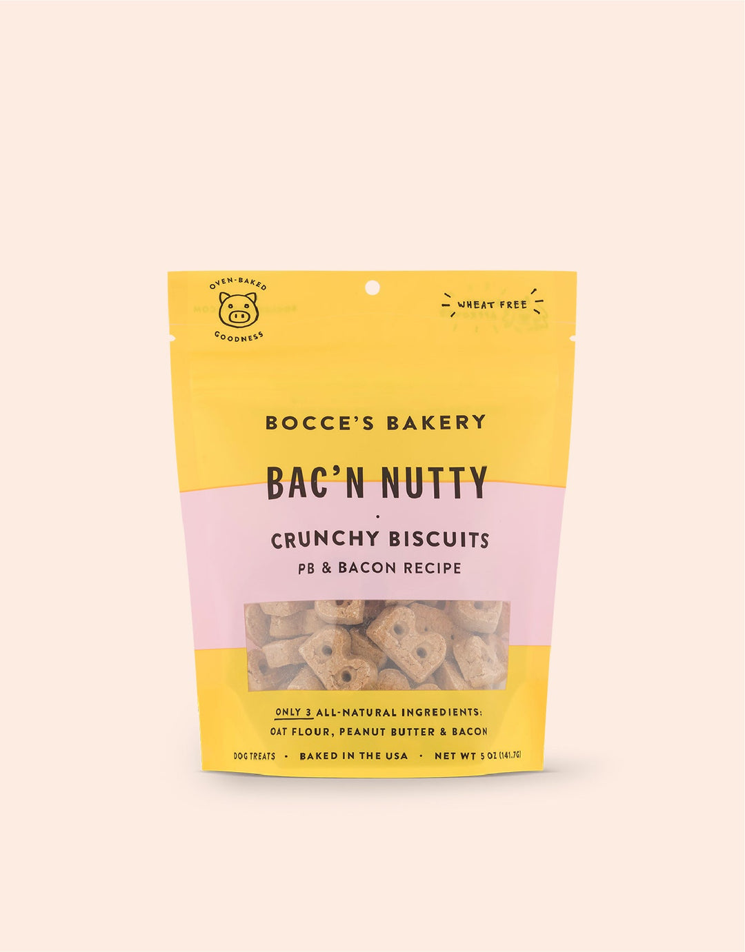 Bocce's Bakery - Bac'n Nutty PB & Bacon Crunchy Biscuits