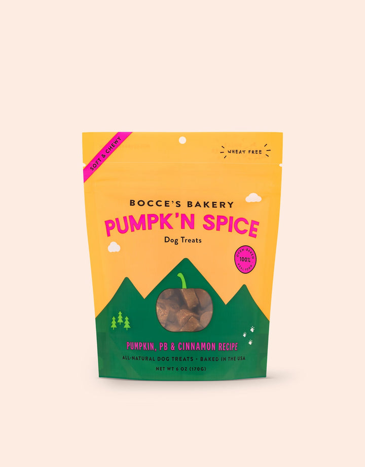 Bocce's Bakery - Pumpk'n Spice Soft & Chewy Dog Treats