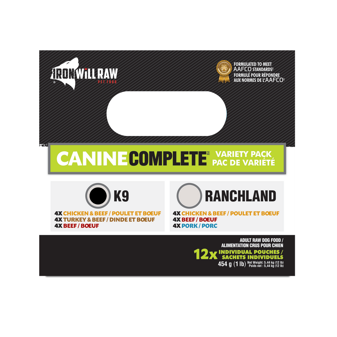 Iron Will Canine Complete K9 Variety Pack (12LB)