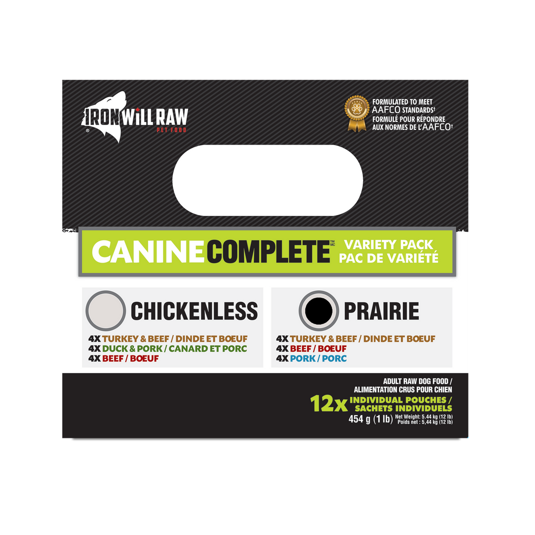 Iron Will Canine Complete Prairie Variety Pack (12LB)