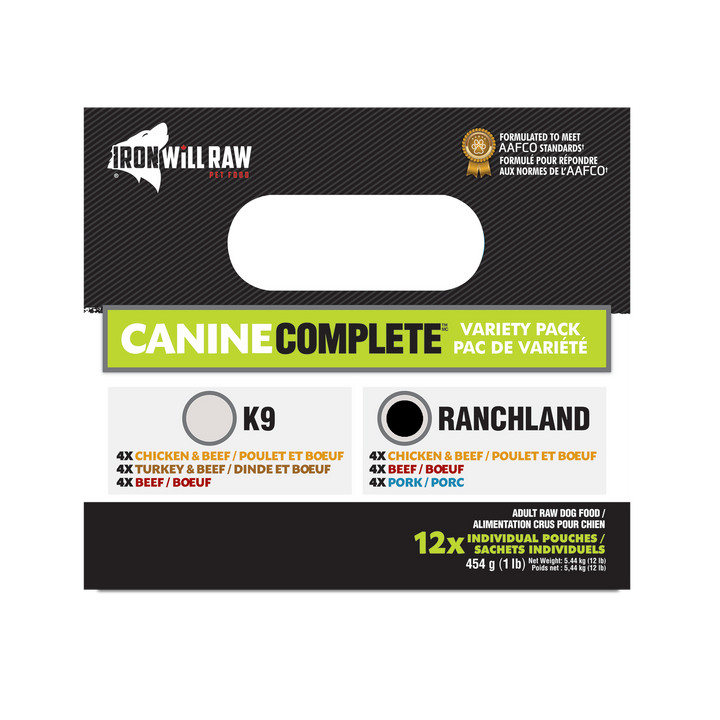 Iron Will Canine Complete Ranchland Variety Pack (12LB)