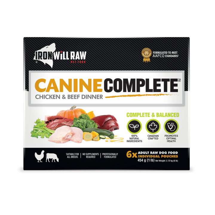 Iron Will Canine Complete Chicken & Beef Dinner Raw Dog Food