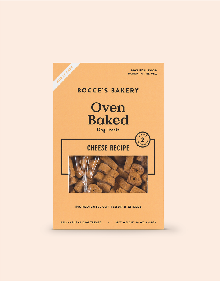 Bocce's Bakery Oven Baked Dog Treats - Cheese Recipe