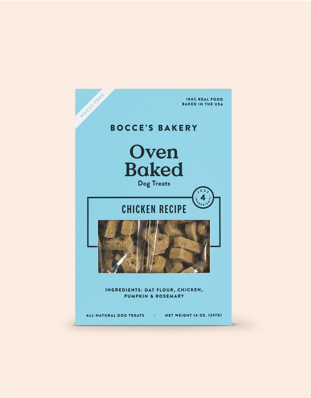 Bocce's Bakery Oven Baked Dog Treats - Chicken Recipe