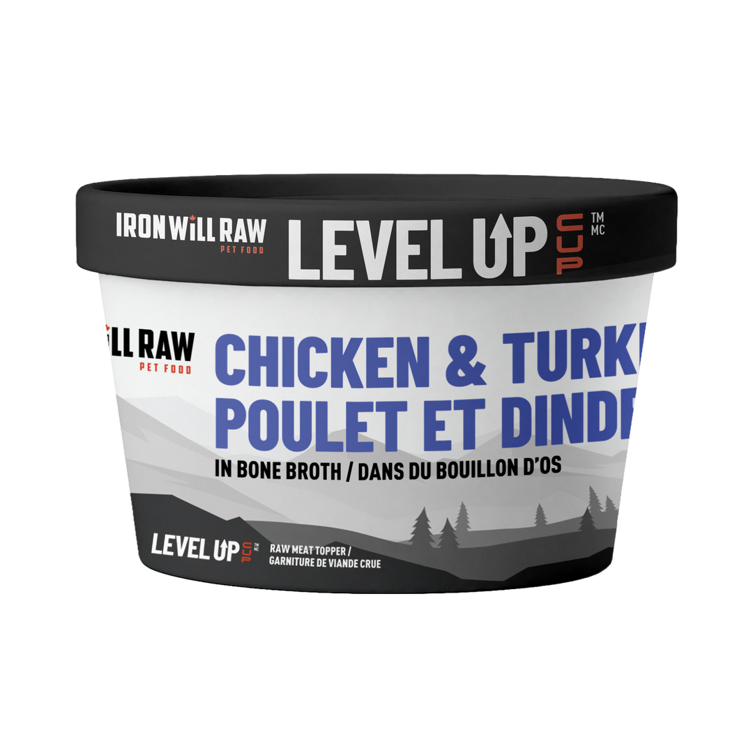 Iron Will Level Up Cup Raw Dog Food (4 OZ)