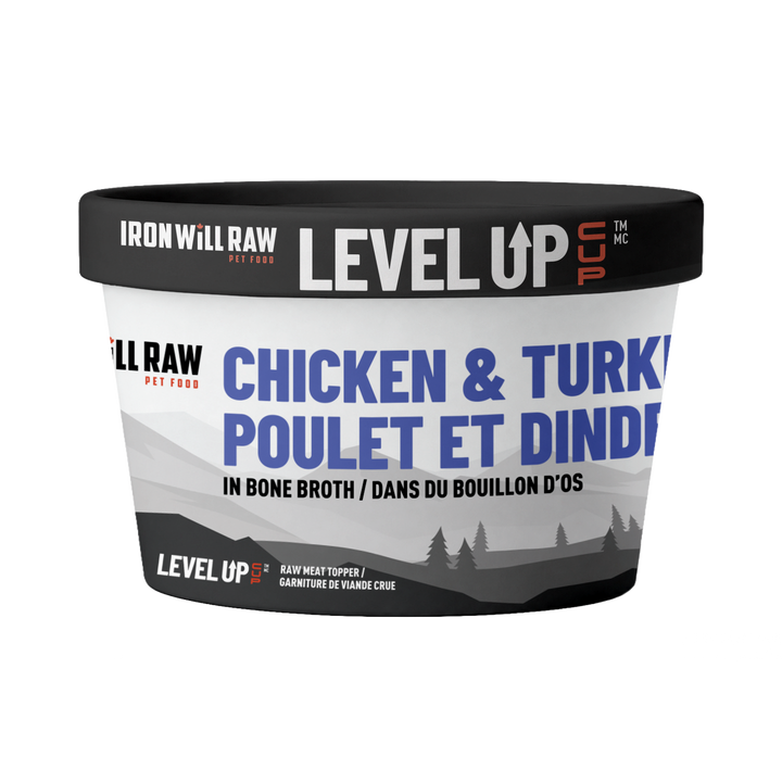 Iron Will Level Up Cup Raw Dog Food (4 OZ)