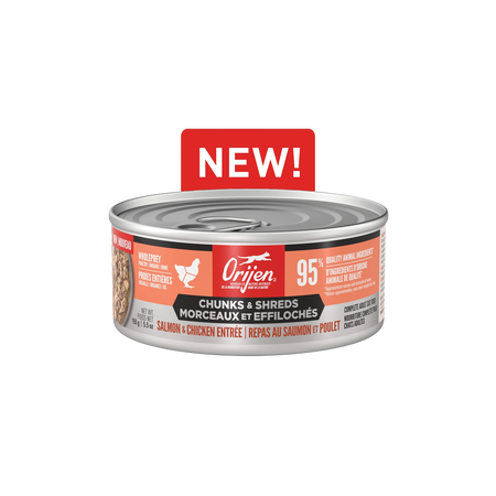 Orijen Salmon & Chicken Entree Chunks & Shreds Adult Wet Cat Food